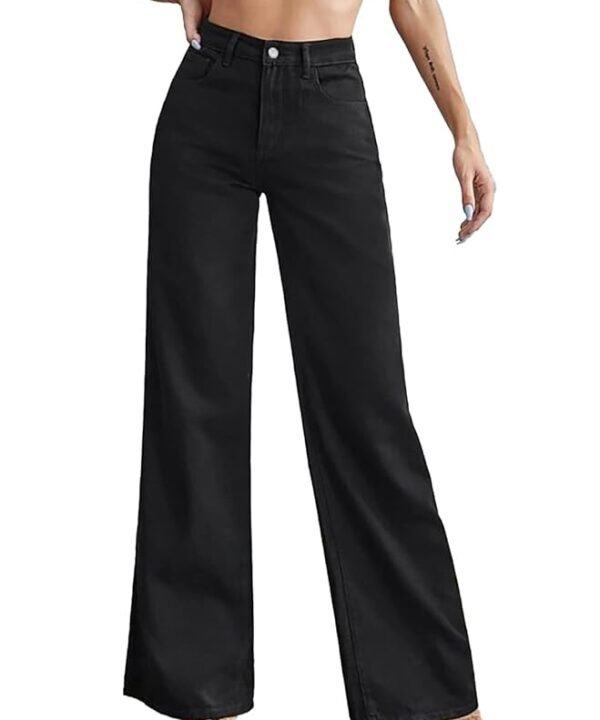 Women High Rise Cotton Lycra Ankle Length Skinny fit Black Solid Jeans