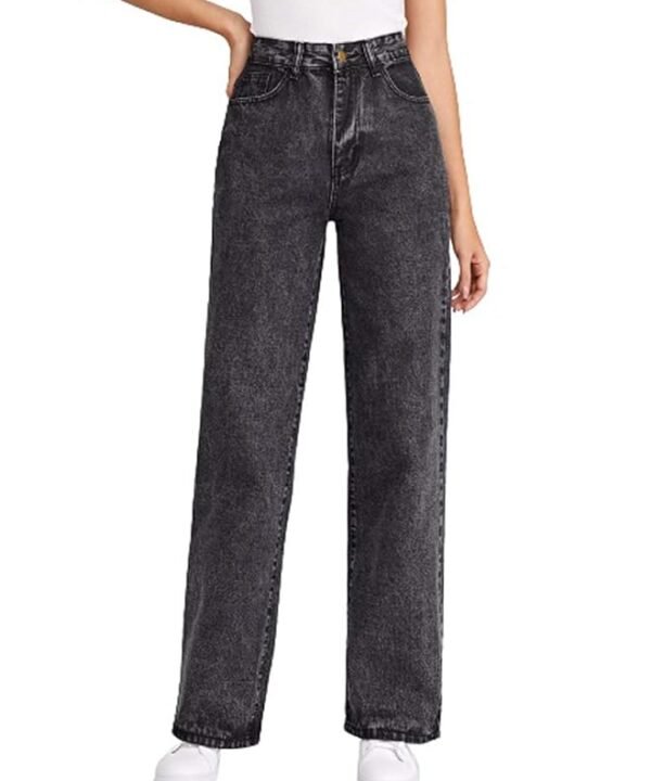 Women High Rise Relaxed Fit Cotton Lycra Blend Ankle Length Jeans