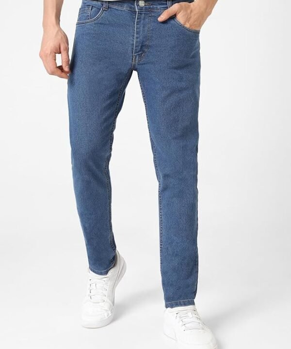 Men's Slim Fit Washed Jeans Stretchable